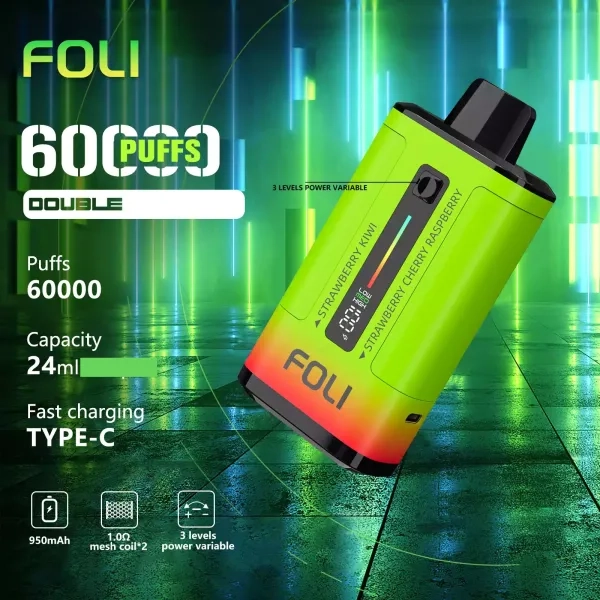 FOLI 60000 Puffs 2-in-1 Dual Disposable Vapes