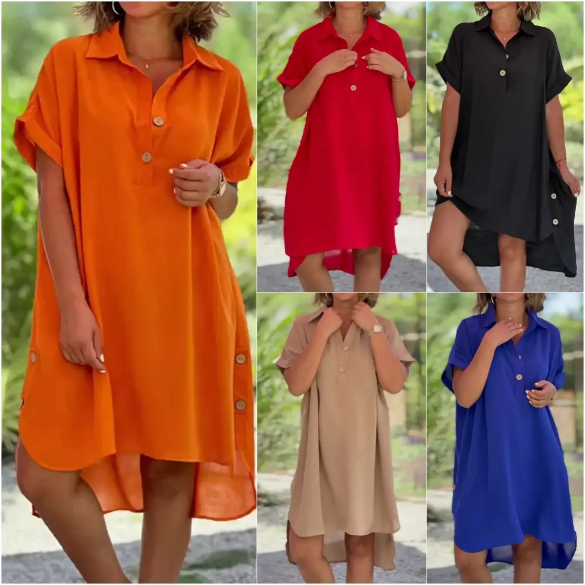 【S-5XL】Vestido moderno de alta qualidade, leve e respirável.