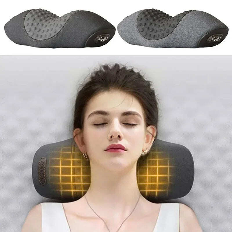 Almofada cervical massageadora elétrica de pescoço 3 velocidades