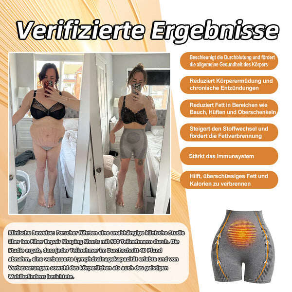 [Atualização de novos produtos de verão 2024] Módulo de massagem por microvibração VOCJFEI Calções de seda gelada com reparação e modelação de fibra iónica