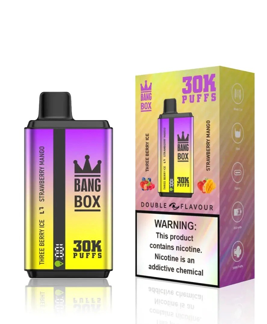 Bang Box 30000 Puffs Sabor Duplo 0% 2% 5% Baixo Teor de Nicotina Compra em Atacado Caneta Vape Descartável Recarregável~