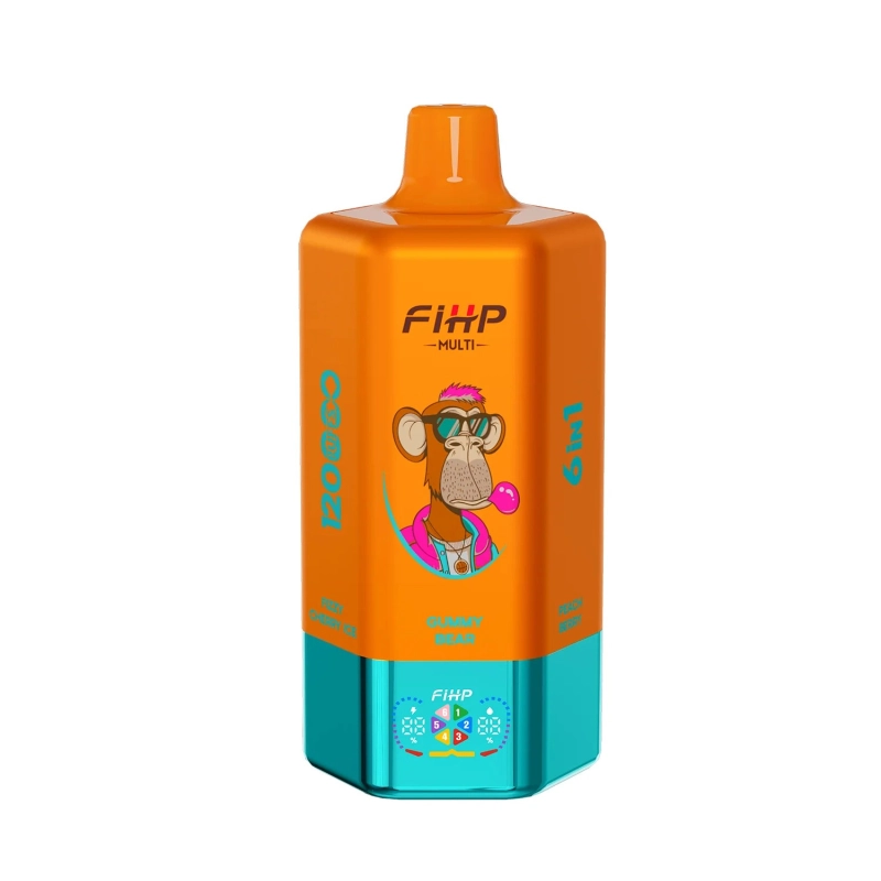 FIHP 120000 Puffs Disposable Vape 04. Peach and blueberry ice cream with triple melon and grapes &Black Dragon Ice Cream&Pulp Cherry Ice Cream&Jelly Bear_2