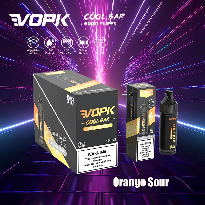 vopk cool bar 9000 puffs Grape Lychee