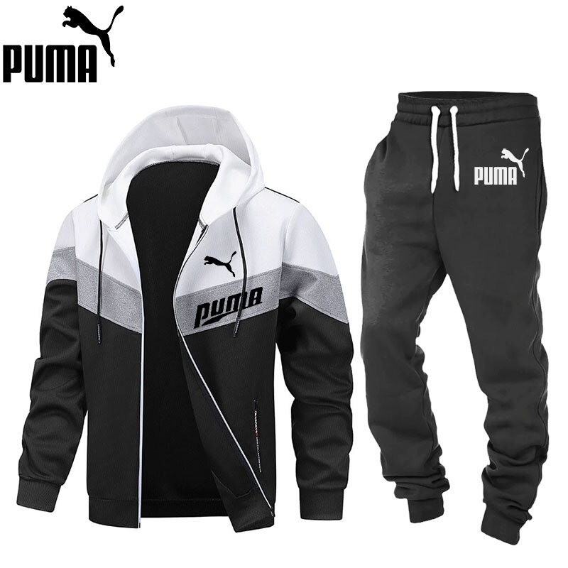 2025 A legújabb PUMA® férfi kapucnis kabát + PUMA® melegítőnadrág