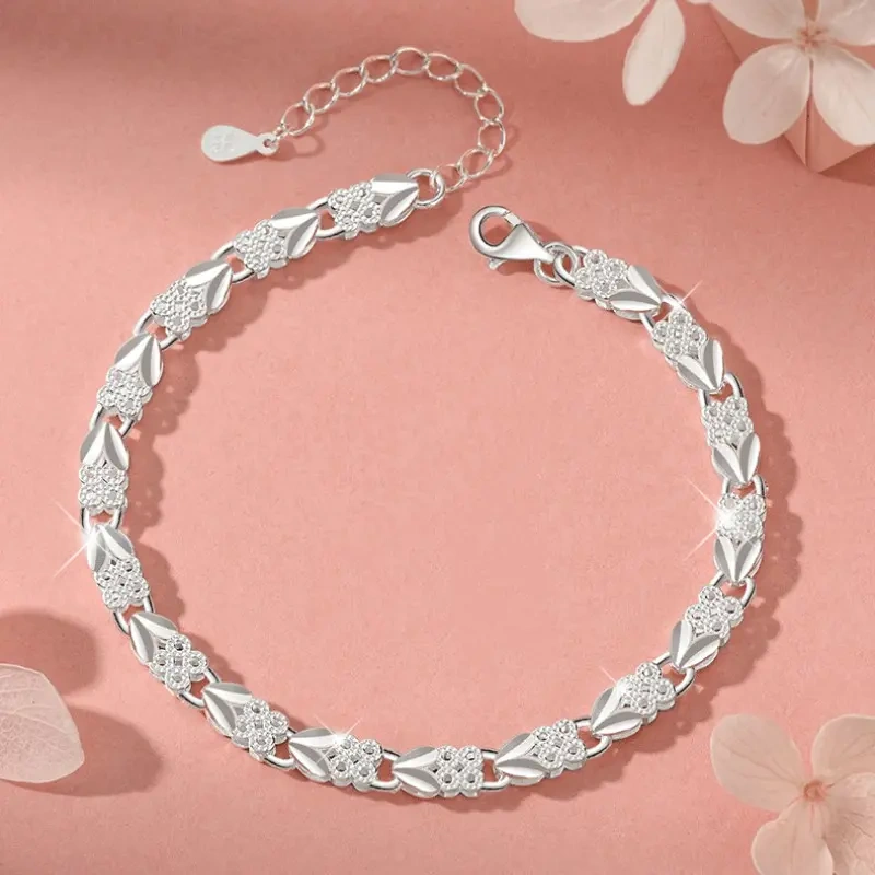 💖👉【Compre 1 e leve 1 grátis】✨Pulseira feminina de trevo de quatro folhas super moderna