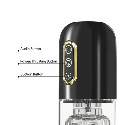 TITANIUM WARRIOR 10 ТЕЛЕСКОПИЧНО ВЪРТЕНЕ 10 ИЗСМУКВАНЕ АВТОМАТИЧНА МЪЖКА МАСТУРБАЦИЯ