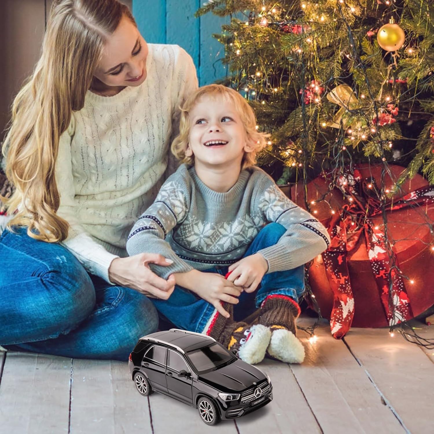 1:24 Алуминиева отлята под налягане кола играчка Mercedes-Benz GLE 350 със звук и светлина