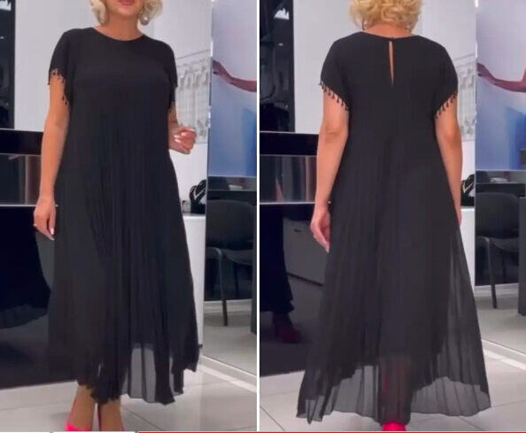 Nova saia larga de gaze de chiffon, três cores disponíveis