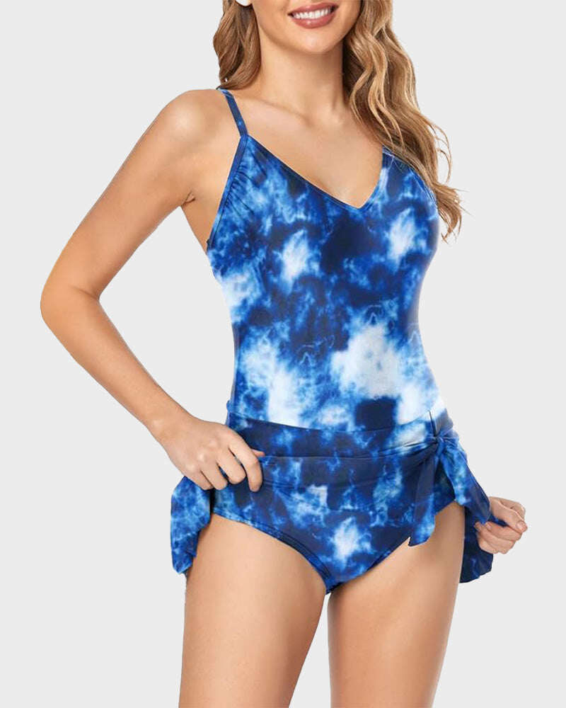2025 New Women's Tummy Control Slim Fit One Piece Swimsuit