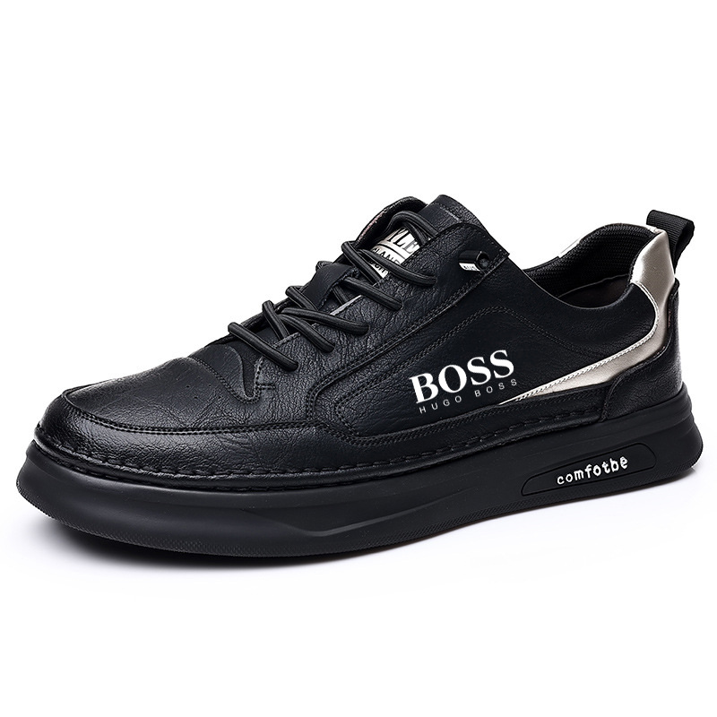 BOSS 2025 novos sapatos casuais e versáteis de sola grossa de alta qualidade