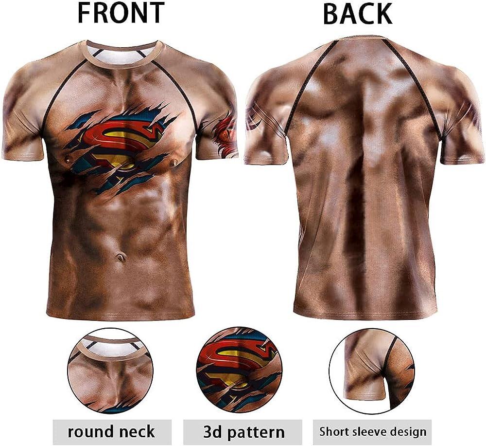 Men's 3D Print Skull T-Shirt 3D Creative Print Short Sleeve T-Shirt Casual Round Neck Novelty Street Fashion Tees Shirt