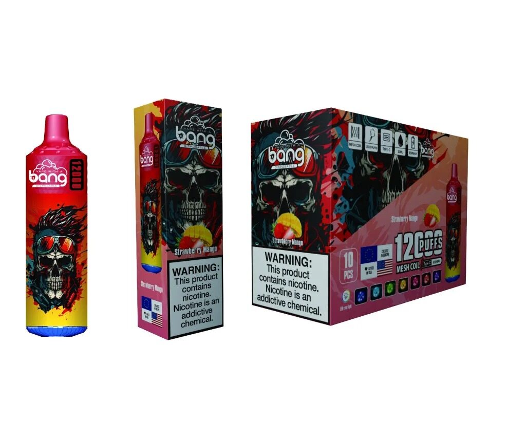 复制dBANG 12000 zaciągnięć 0% 2% 5% Niska zawartość nikotyny Hurtowy zakup jednorazowych waporyzatorów wielokrotnego ładowania