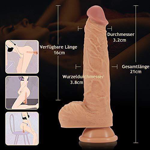 Ρεαλιστικοί δονητές dildo με λειτουργία έλξης 10 τρόπων Aivrobta