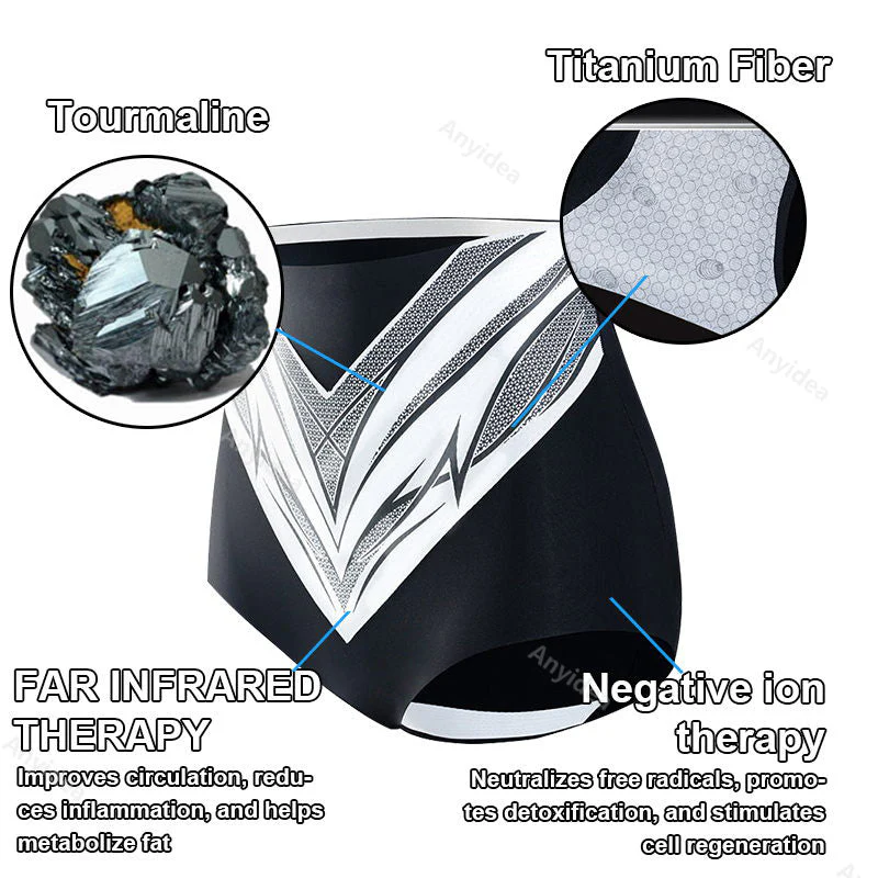 Shorts modeladores de turmalina autoaquecidos de fibra de titânio de grau médico 🔥