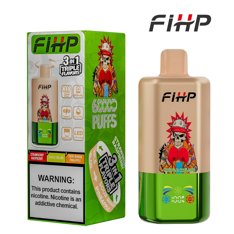 FIHP 60K 3-in-1 Vape Watermelon Ice & Red Bull & Strawberry Kiwi