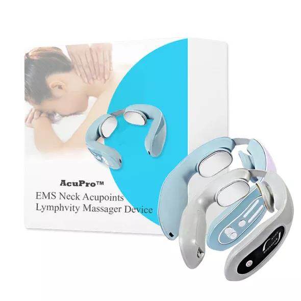 ACUPRO™ EMS DISPOSITIVO DE MASSAGEM DE PESCOÇO DE ACUPUNCTURA COM PONTOS LINFÁTICOS