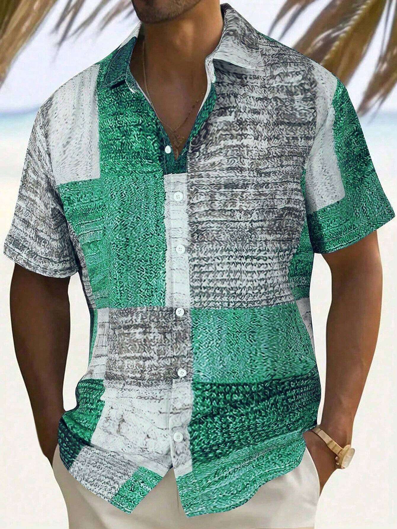 Camiseta masculina estilo resort com cordão