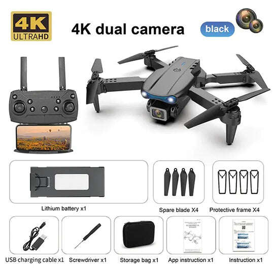 2024-es új, legújabb drón kettős 4K Ultra HD kamerával