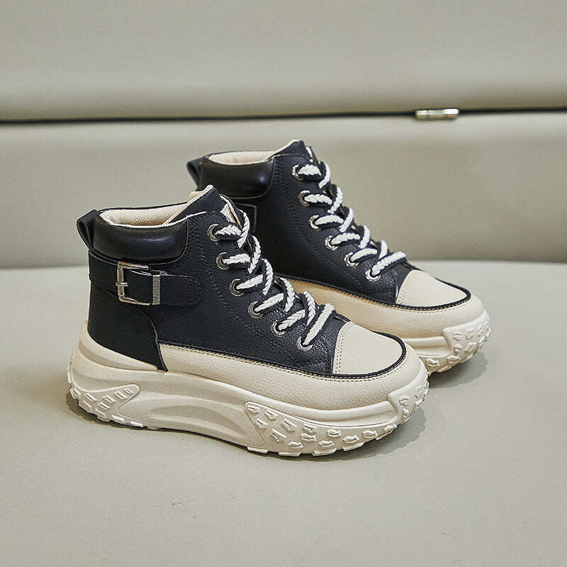 2023 novos tênis retrô com sola grossa para mulheres