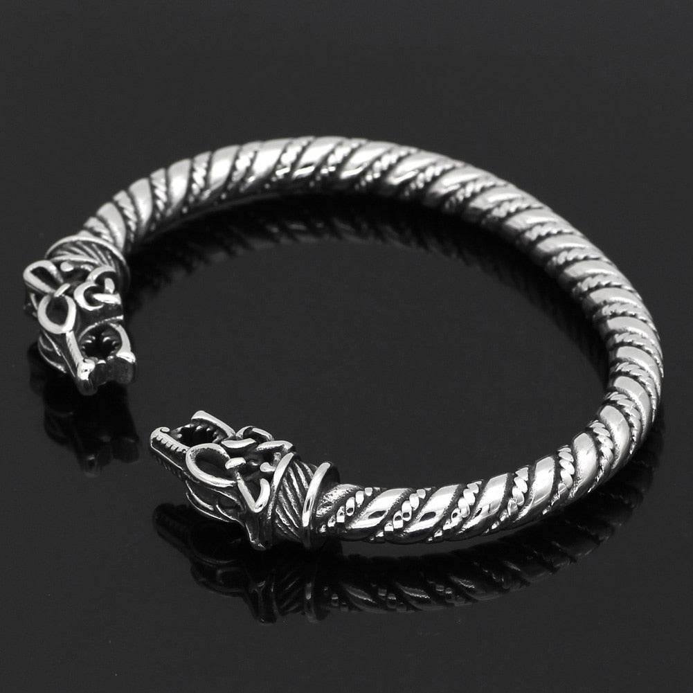 Гривна Fenrir Wolf Torc - неръждаема стомана