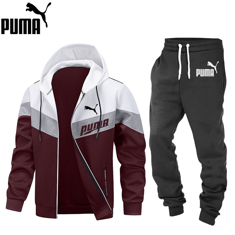 2025 A legújabb PUMA® férfi kapucnis kabát + PUMA® melegítőnadrág