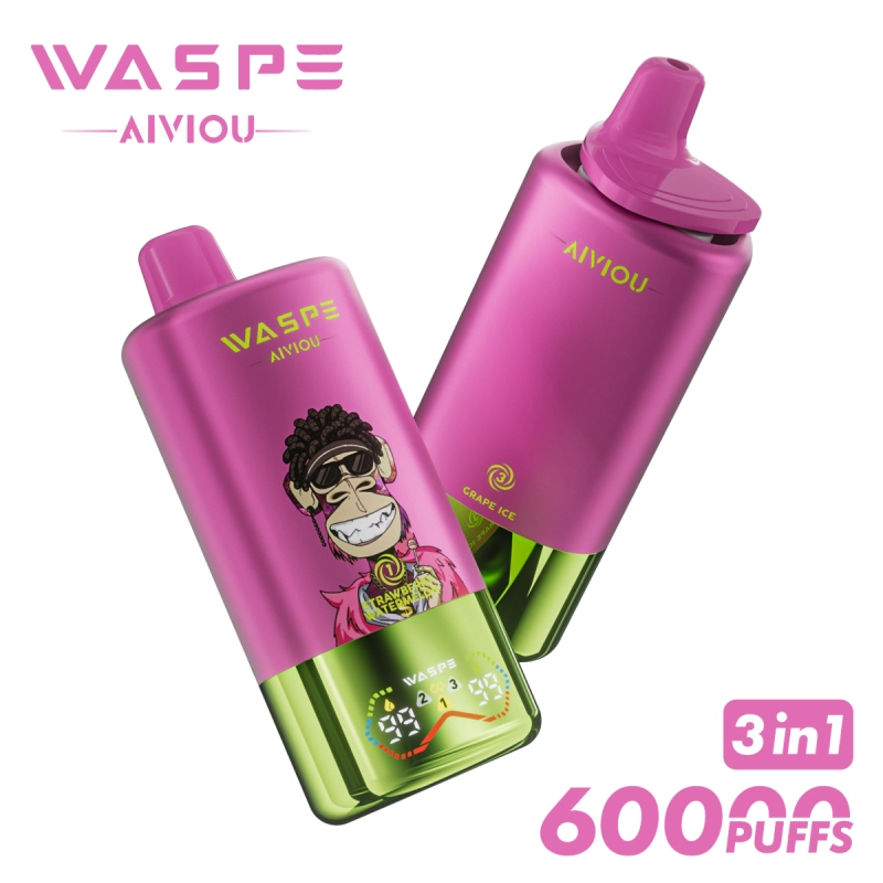 WASPE AIVIOU 60000 Puffs Disposable Vape Mixed berries + gummy bears + mixed fruit