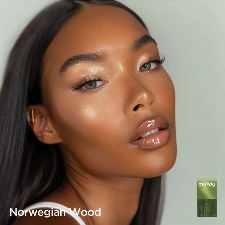 🔥 Buy one get one free ⌛ Norwegian Wood / Olive Green（DIA : 14.2mm；G.DIA : 13.6mm；BC : 8.7mm） | 6 Months, 2 pcs