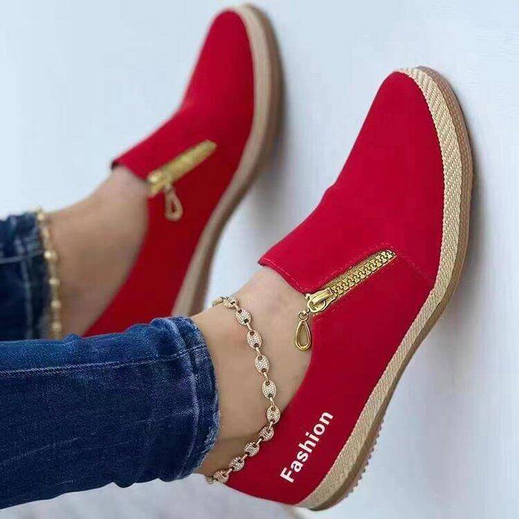 [Compre um e ganhe outro] Primavera e outono europeu e americano plataforma de cor sólida sapatos de lona de corda de cânhamo macio para mulheres