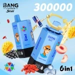 bang leader stoll 300000 puffs 1.Watermelon Ice & Red Bull & Strawberry Kiwi & Blueberry Ice & Lemon Lime & Strawberry Watermelon