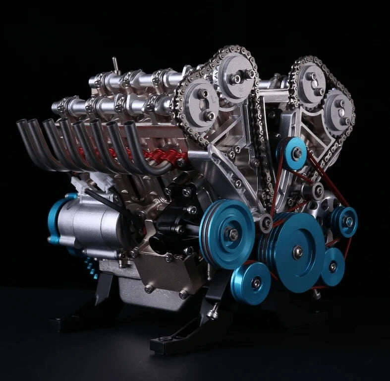 Kit de ensamblaje mecánico de motor de coche V8 de metal para aprender a armar (3 años de garantía)