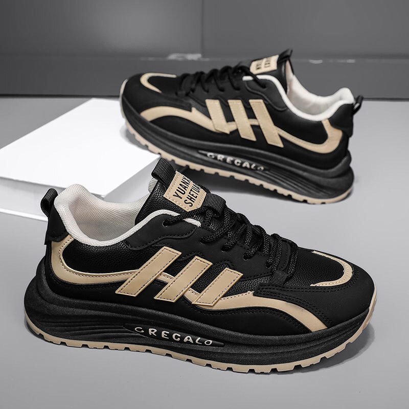New thick-soled high-top men's sports shoes