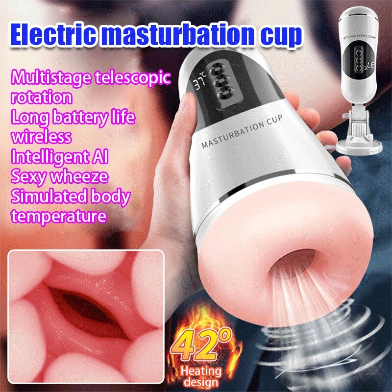 🎁2023 нов продукт, задължителен за мъжете😍 Симулиран автоматичен 5-тактов тренажор с 10 вибрации и звукова умора