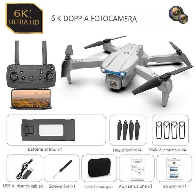 ⚡ Drone de câmera dupla 6K UHD mais recente ⚡