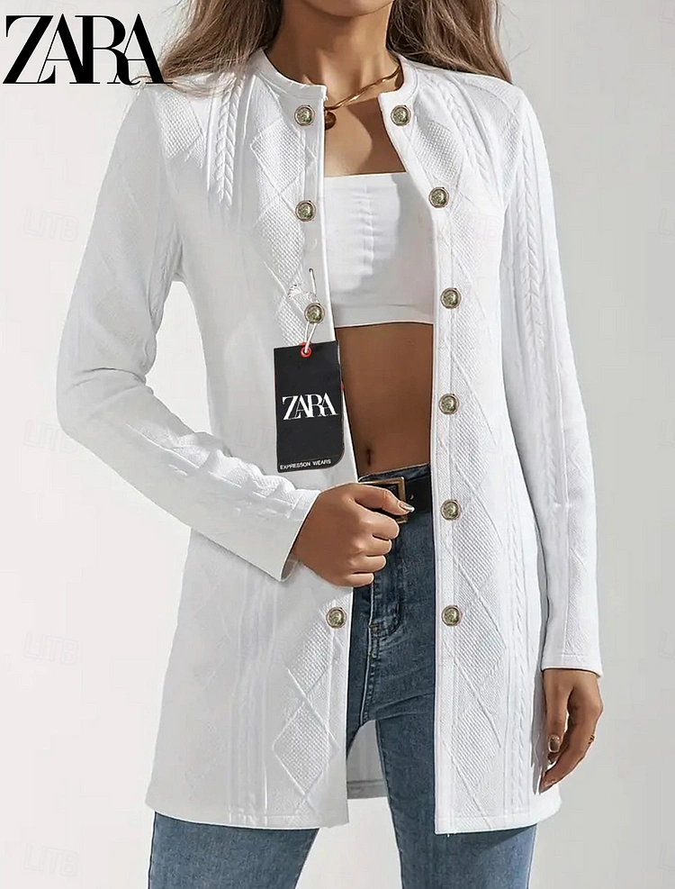 Oferta de início de outono 🔥 Cardigan feminino casual leve de manga comprida