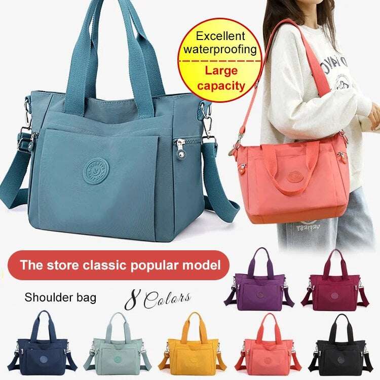 (🔥Promoção imperdível do Dia das Mães -49% DE DESCONTO) Bolsa tote feminina multicolorida de grande capacidade