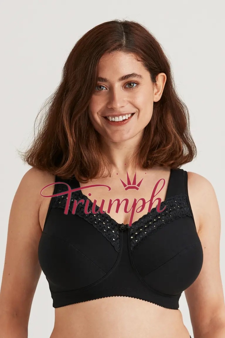Triumph-4 sztuki🔥Wygodny haftowany biustonosz