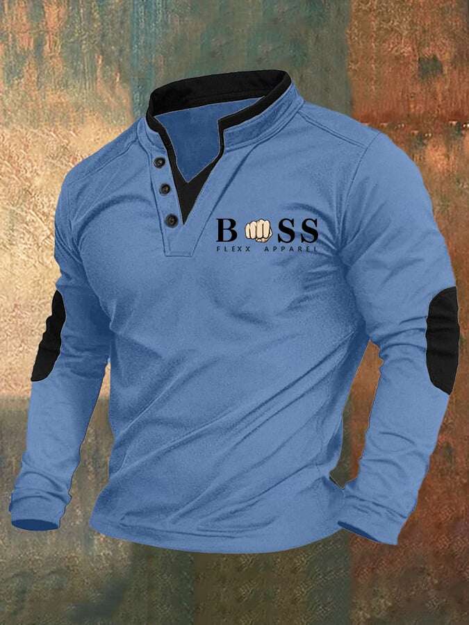 Top masculino estampado com letras retro