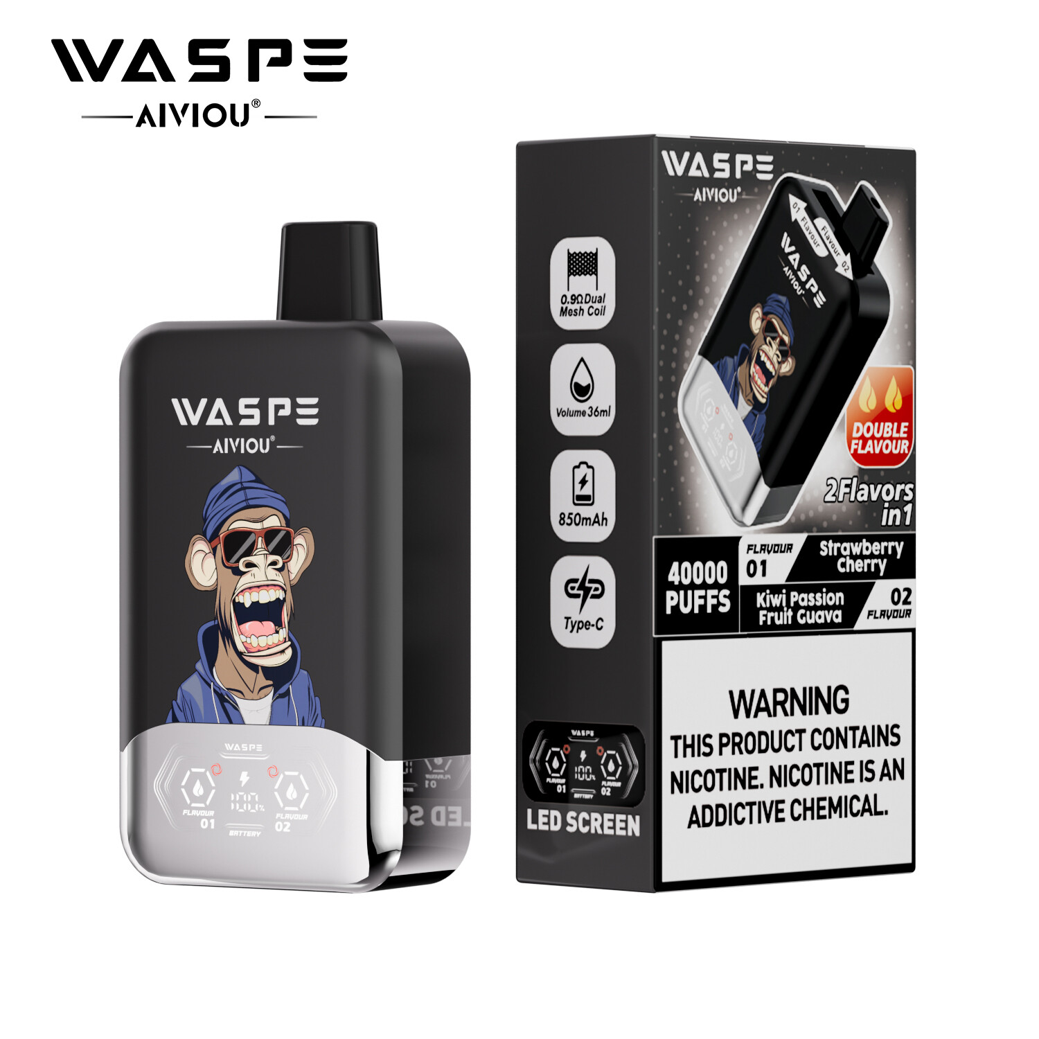 WASPE 40000 PUFFS Dupla Íz