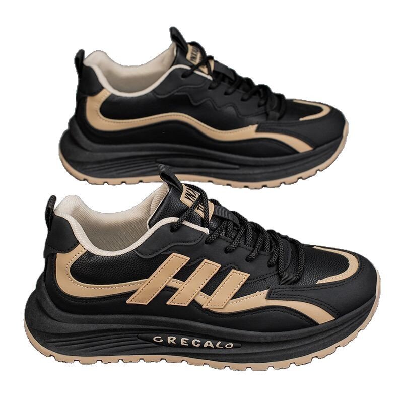 New thick-soled high-top men's sports shoes
