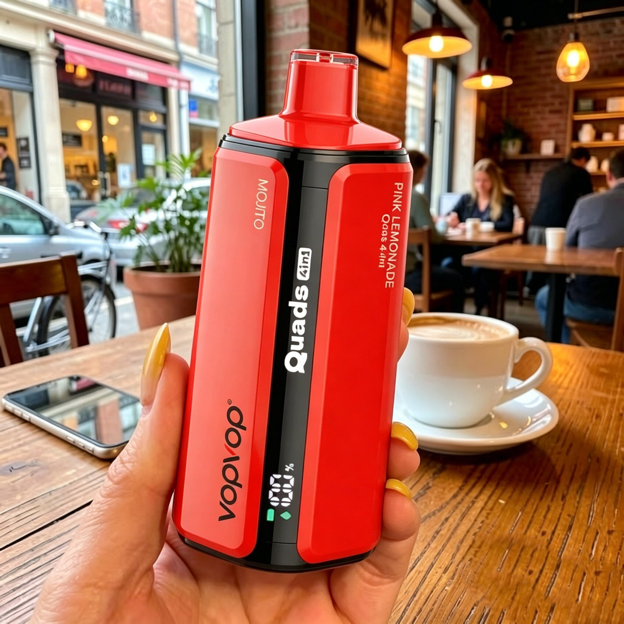 VOPVOP 4 em 1 - Vape Descartável 120.000 Puffs - 4 Sabores num só Dispositivo