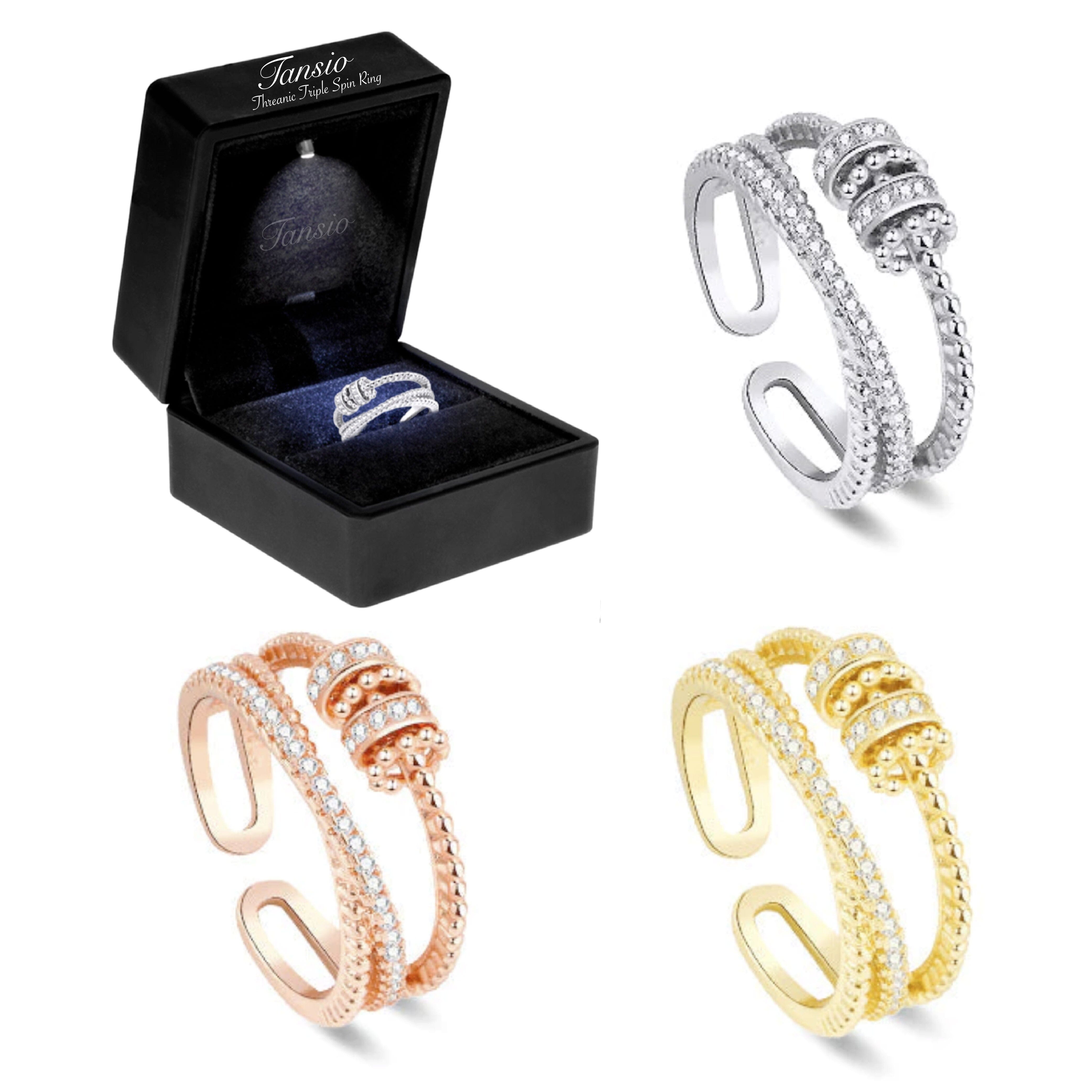 TANSIO Treanic anel triplo de fiação