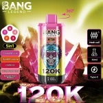 Bang Legend 120K Strawberry Kiwi & Blueberry Watermelon & Bear Fudge & Blueberry Bubble Gum & Sour Mango Pineapple