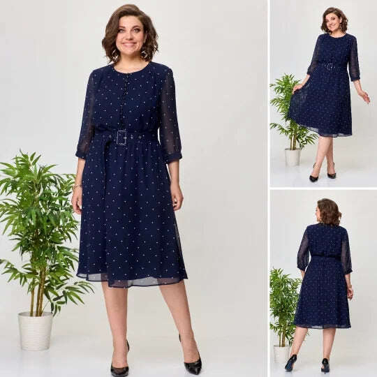 🔥[S-5XL]2024 novo vestido elegante, confortável e de alta qualidade