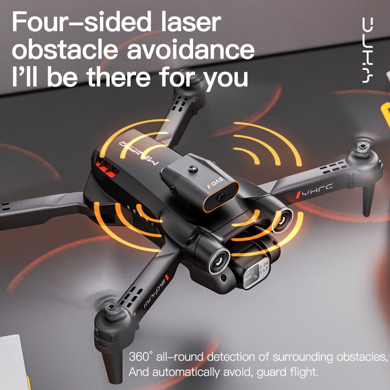 P12 Optical Flow Positioning Drone 8K ESC Dual Lens Aerial Photographer Full Obstacle Avoidance RC Aircraft