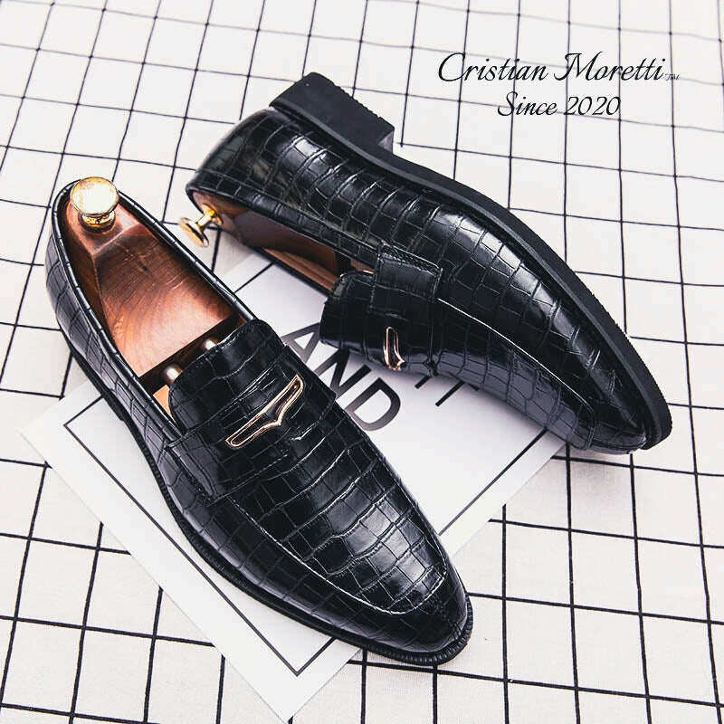 Sapatos de grife em couro legítimo Giorgio Monti™
