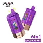 FIHP 120000 Puffs Disposable Vape 03. Pineapple, coconut, blue syrup and mixed berries Mango, Peach and Blueberry, Raspberry and Strawberry, Vanilla, Coca-Cola