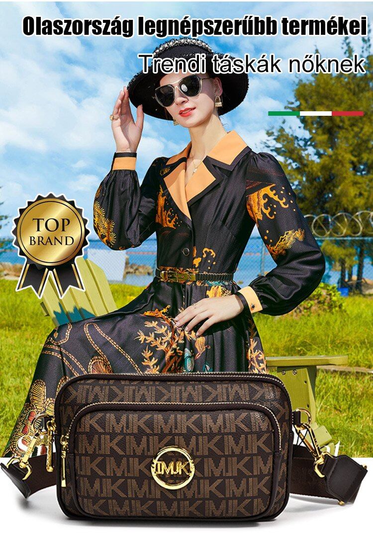 Olasz vintage mintás női válltáska