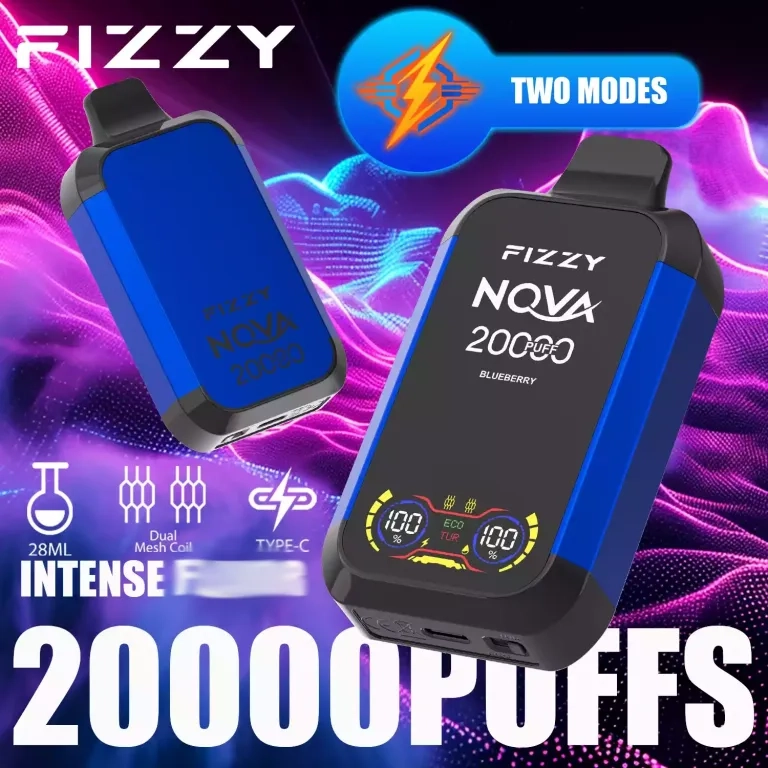 Fizzy Nova 20000 Puffs Dual Mesh LCD Screen Rechargeable Disposable Vapes Random Option (fast delivery)_9