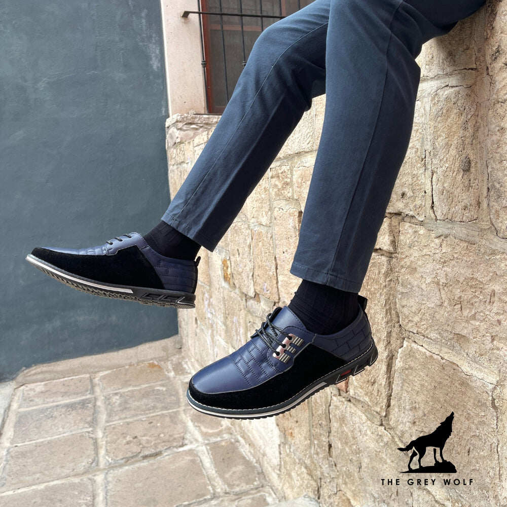 Derby listrado ortopédico de couro Grey Wolf™