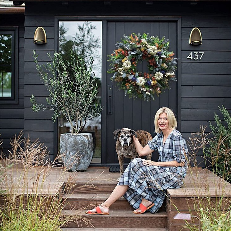 Есенна разпродажба🔥Венец от бяла тиква Ranunculus